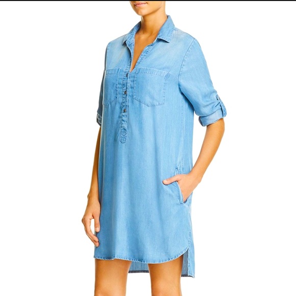 beach lunch lounge chambray dress Beach Lunch Lounge Chambray Shirt Dress